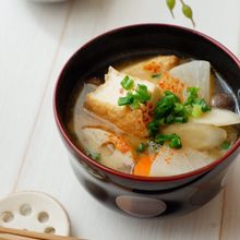 具沢山＊厚揚げと根菜のお味噌汁