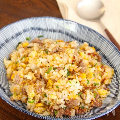 豚ミンチチャーハン《時間がない時の♪》