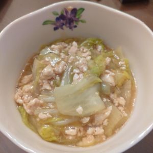 たりおの作ってみた!投稿(重ねて10分♪『白菜とひき肉のコクうま♡とろみあん』)