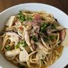 るるる♪の作ってみた!投稿(きのことベーコンの和風スープパスタ)