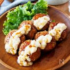 『きのこつくねバーグの照り焼きタルタル』ご飯がすすむ♪♪