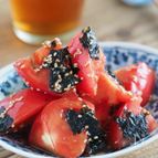材料2つ。トマトと海苔のわさびナムル【作り置き・大量消費】