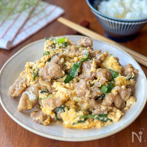 ワンパン5分!疲れた日に作りたい「豚ニラてりたま」