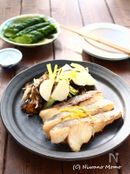 たらの白味噌スパイス焼き　グリル野菜添え
