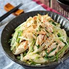 やみつき♪ささみと水菜のピリ辛和え