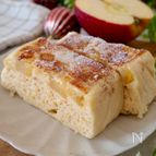 レンジで3分！【蜂蜜りんごの米粉蒸しパン】