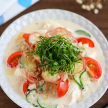 ツナの豆乳冷や汁【高たんぱく＆ヘルシー】