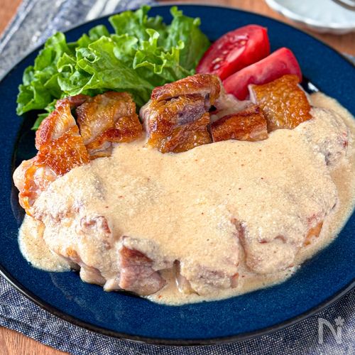 焼いてかけるだけ◎濃厚【明太バターチキン】