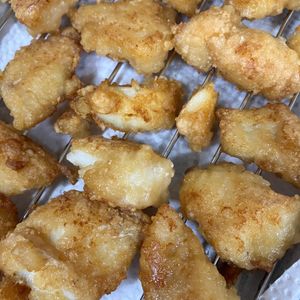 さめおかの作ってみた!投稿(生姜醤油が効いてる☆和風フィッシュ&チップス)