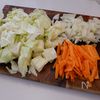 【片栗粉は先混ぜ】ダマにならない！具だくさん中華あんかけ♪の工程1