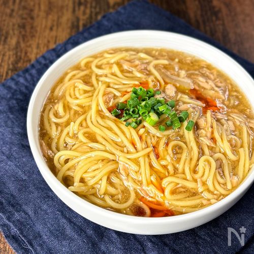 【餡掛け焼きそば】ツナ缶でとろとろ絶品✨