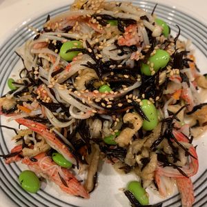 ぐ〜たら子の作ってみた!投稿(食物繊維たっぷり！切り干し大根とひじきとえのきの中華風サラダ)