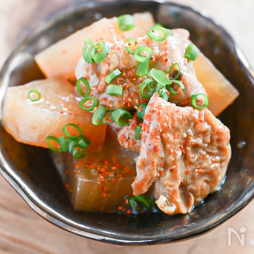 短い煮込み時間でもおいしい！大根と鶏もも肉のポン酢煮