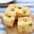 はかり不要＆レンジで！枝豆チーズのふわふわおから蒸しパン