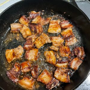 大庭の作ってみた!投稿(【豚バラのうまだれ焼き】簡単!タレが旨すぎ!!男子が喜ぶ)