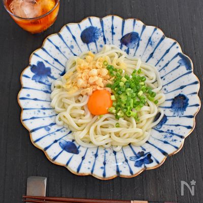【レンジで簡単】かまたまうどん
