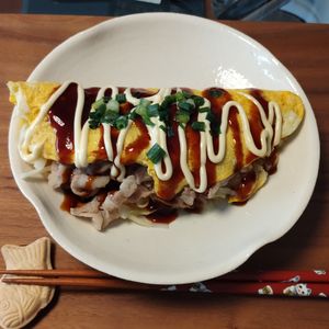 ゆの作ってみた!投稿(レンジで簡単！野菜たっぷりとんぺい焼き)