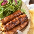 竹輪チーズの肉巻き照り焼き