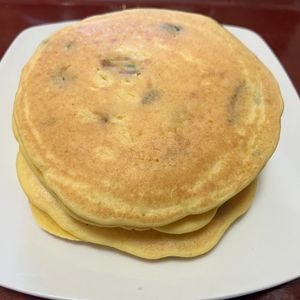 りんごの作ってみた!投稿(まるごとかぼちゃの米粉ホットケーキ【ふわっふわ🤍】)
