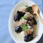 揚げ茄子と豆腐の冷やしあんかけ。