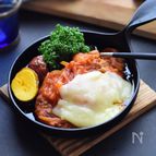 トマトジュースdeみんな大好き!ジューシー♪煮込みハンバーグ