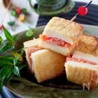 焼くだけ簡単！厚揚げの明太はさみ焼き【作り置き・お弁当】