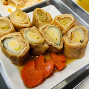 もんぶらん°・*:.。.☆の作ってみた!投稿(材料2つ！しみじゅわ〜！長ネギのきつね巻き煮♩簡単おつまみ)