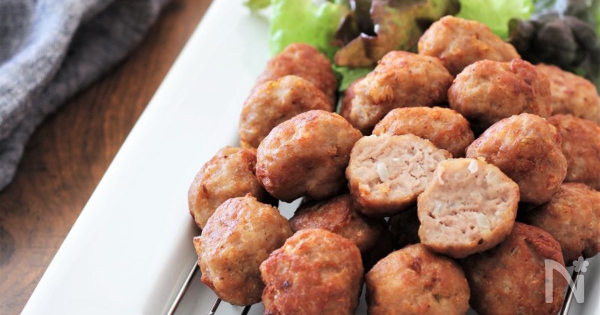 卵不使用！ふんわり柔らか肉だんご【冷凍ストックOK】 by 野島ゆきえ レシピサイト Nadia ナディア