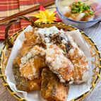 ふっくら美味しい♪秋鮭の竜田揚げ＊梅おろし添え