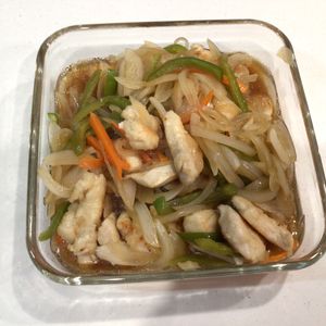 ゆみ棒ちゃんの作ってみた!投稿(つくおきに！鶏むね肉と新たまねぎの南蛮漬け)