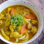 《カレー粉でお手軽♪》あったかカレーうどん