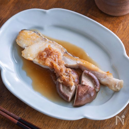 特製だれで♪【たらのポワレ〜新しょうがだれ】
