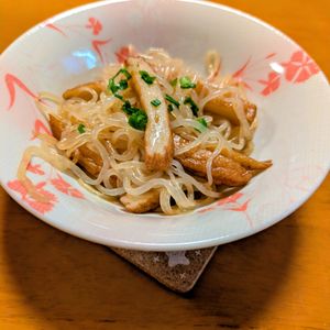 ゆきまる🐬🫧の作ってみた!投稿(【さつま揚げと白滝のきんぴらポン酢】簡単時短で作り置きも)