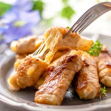 とろ~り♪長芋チーズの甘辛肉巻き