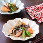 のりの香り豊かな鮭の焼き漬け