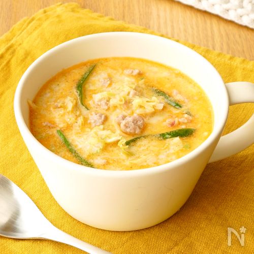 【担々キャベツスープ】ピリ辛がクセになる♪