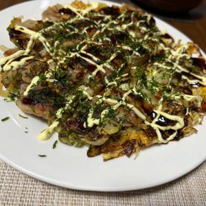 ぽちゃこの作ってみた!投稿(☆いっぺん食べたらやめられない☆🤩☆夜店のとん平焼き☆🍺)