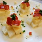 りんごと大根コンテチーズのはちみつマリネ