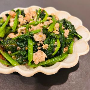 tAnAkoの作ってみた!投稿(ほうれん草と豚こま《極旨♡オイスター炒め》)