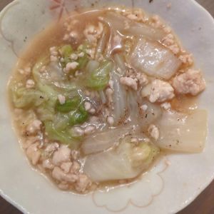 たりおの作ってみた!投稿(重ねて10分♪『白菜とひき肉のコクうま♡とろみあん』)