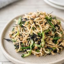 【ポリポリ美腸副菜】切り干し大根とひじきのごま酢ツナサラダ