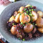 皮ごとまん丸新じゃがと牛肉の甘辛炒め＊レンチンで時短