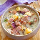体ぽかぽか🥄チーズがとろけるさつまいものクリームスープ