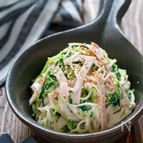 豆苗とハムのそうめんサラダ【#簡単 #包丁不要】