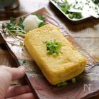 我が家の定番！優しいお出汁のだし巻き卵　＃厚焼き卵＃白だし