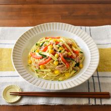 夏野菜たっぷり！カラフル塩焼そば
