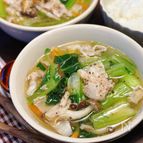 【豚肉と具沢山野菜のスープ】子どもも喜ぶ、大満足の一杯♪