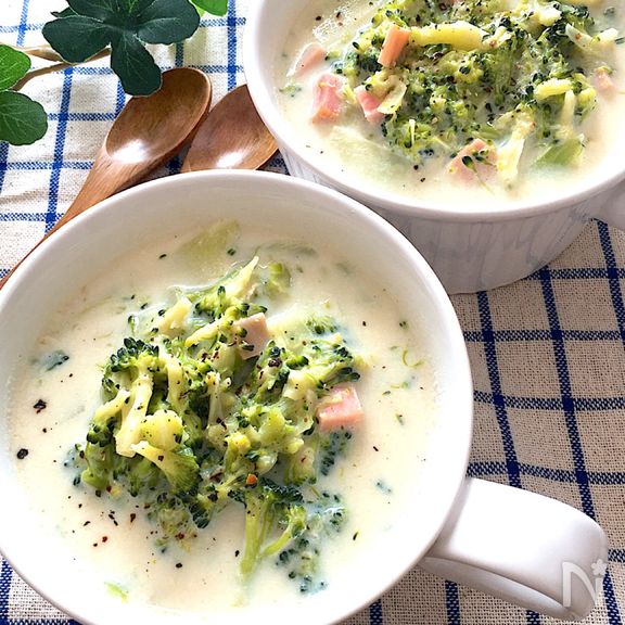 ブロッコリー好きさんにお勧め♡ブロッコリーの食べる豆乳スープ