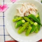 出汁いらず！アスパラとオクラの翡翠煮