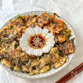 【豆腐キムチヂミ】ヘルシーでもちもち！